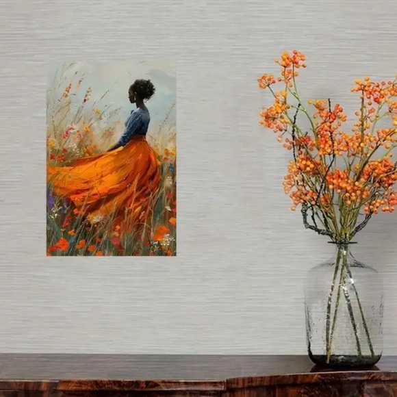 Stunning African American woman Elegant Canvas unframed print 8x12 🔥🔥🔥💗💗 - Picture 2 of 4